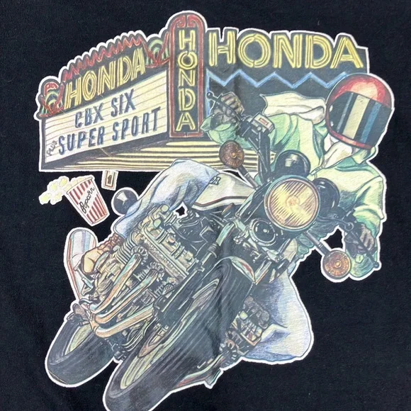 Honda vintage screen print cbx1000 t-shirt - Picture 2 of 3